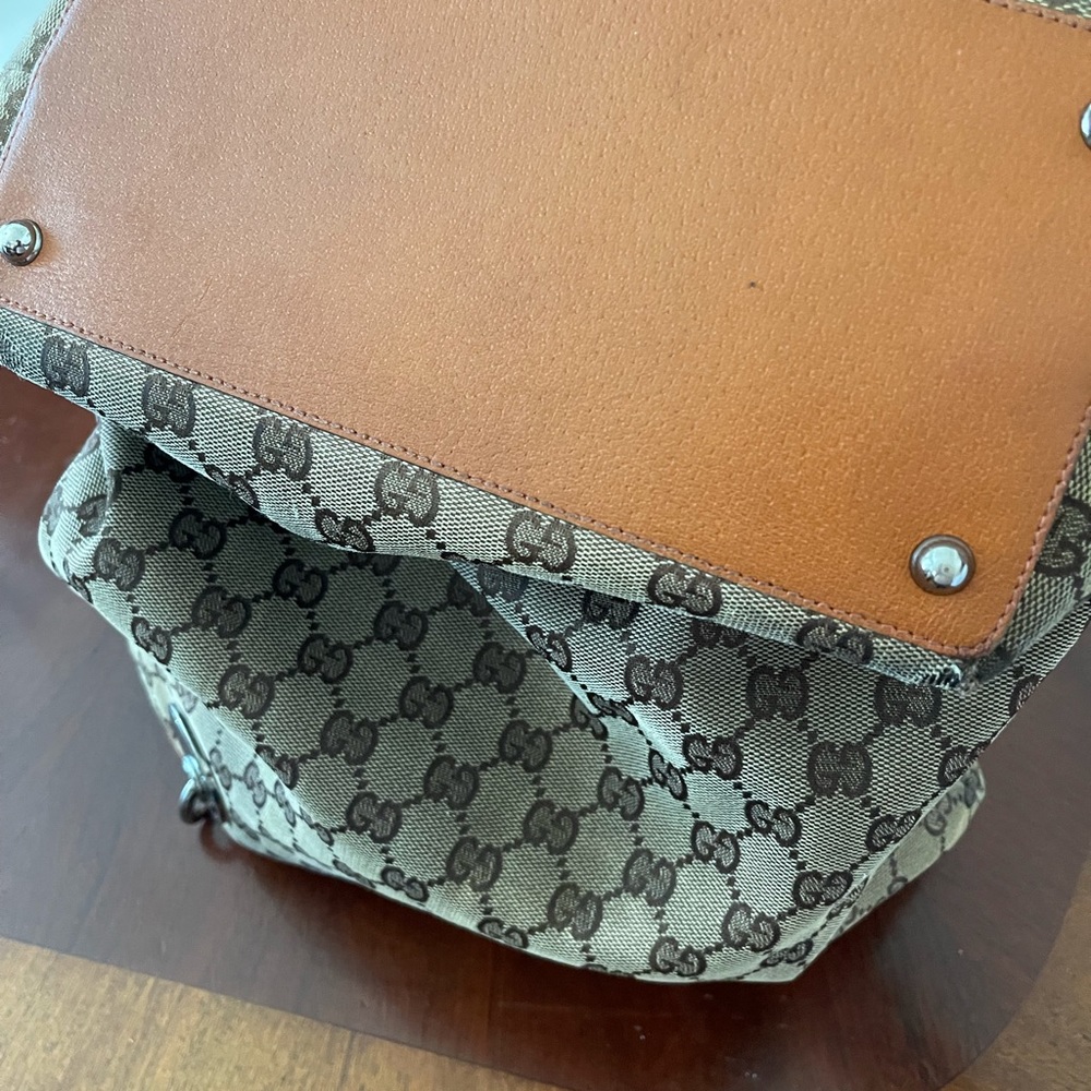 GUCCI Beige/light Brown  GG Canvas Tote bag - Picture 5 of 13